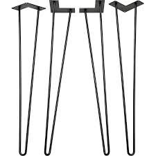 4 Pack Metal Table Leg Straight Top Plate Lowes Com In 2020 Metal Table Legs Metal Table Table Legs