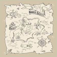 38+ treasure map coloring pages for printing and coloring. Treasure Island Map Kids Coloring Page Stock Photo Picture And Royalty Free Image Image 58442873