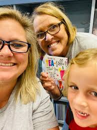 Tea with Mrs Cady!! Some of my classmates and Pam B