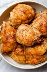 Place the thighs fat side down on the baking sheet after the oven is ready. Easy Baked Chicken Thighs Salt Lavender