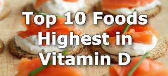 top 10 high vitamin d foods