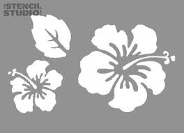Hibiscus Stencil Set Stencils Printables Flower Stencil Flower Stencils Printables