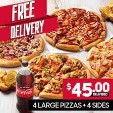 4 Large Pizzas Large Pizza Pizza Hut Delicious Pizza