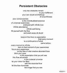 Persistent Obstacles New Thought Obstacles Awareness