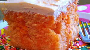 Vanilla cake drizzled with orange jello and topped with a creamy whipped topping gives this vintage recipe all the flavors of an orange creamsicle. Creamy Orange Cake Recipe Allrecipes Com
