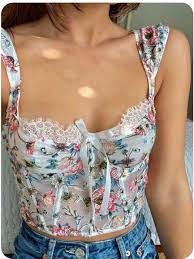 White corset top w/lace detailing. Victoria Secret Corset Top Dupe In 2021 Cute Casual Outfits Fashion Outfits Casual Outfits