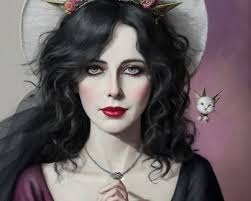 In the style of Sandra Boynton, Sam Toft, David Downton, Sophie Delaporte,  Yvonne Coomber, Sergei Diaghilev, Dan Colen, Jan Brett: show me the spirit  that moves me, medieval grunge fairy tale kills