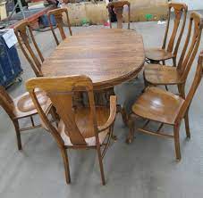 Richardson Bros Solid Oak Dining Table 8 Chairs Solid Oak Dining Table Oak Dining Table Dining Table