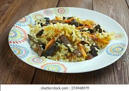 It consists of steamed rice mixed with raisins, carrots, and beef or lamb. Kabuli Palaw Afghan Rice Kabuli Pulao Stock Photo Edit Now 274948979