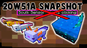 Orange and sculk were improvised because only 3 colors were shown during the reveal, but i still wanted them to be different like the others. 1 17 Snapshot 20w51a Review Rare Axolotl Quiet Sculk Better Bundles Youtube
