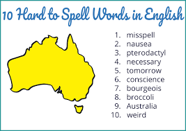 10 Hard Words To Spell In English