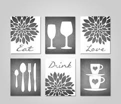 Emvency set of 4 throw pillow covers modern abstract red stripes gray black white acrylic bold grey decorative pillow cases home decor square 20x20 inches pillowcases 4.5 out of 5 stars 4,639 $15.90 $ 15. Eat Drink Love Dark Gray White Kitchen Decor Gray Kitchen Wall Art Kitchen Art Gray Kitchen Posters Gray Kitchen Prints Set Of 3 Prints Art Collectibles Digital Prints Delage Com Br