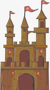 Castillo Amarillo Edificio Del Castillo Ilustracion Arquitectonica Bandera Roja Roja Estrella Amarilla De Cinco Puntas Castillo Amarillo Castillo De Dibujos Castillos Castillos Dibujados Dibujos Animados