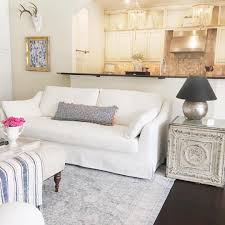 Instagram Thriftyniftynest My New White Ikea Farlov Sofa Slipcovered Sofa Ikea Sofa Ikea Living Room White Couch Decor Couch Decor
