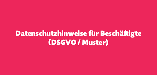 Ergänzung zum arbeitsvertrag formulieren : Datenschutz Informationen Fur Beschaftigte Dsgvo Muster Datenschutz Guru