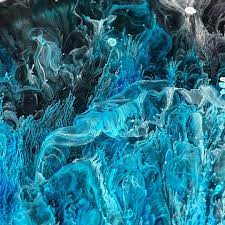 Sweet Liquid Art By Rivka Wilkins Rivkawilkinsart On Instagram More Underwater Worlds Made With Art Resin And J Underwater World Art Geometric Art