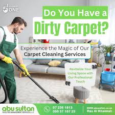 Transform Your Home with Abu Sultan Carpet Cleaning Services! Tired of  looking at dirty carpets? Let Abu Sultan Facilities Management Services  work their magic! 🌟 Our professional carpet cleaning services will  revitalize