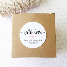 Personalised Stickers 1 8 45mm With Love Thank You Sticker Wedding Invitations Party Favours Bomboniere Baby Shower Personalized Stickers Thank You Stickers Invitations Party