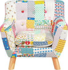 Optional scatter cushions are available, at extra cost; Karla Dubois Kids Patchwork Armchair Multicolor Ek 232 Best Buy