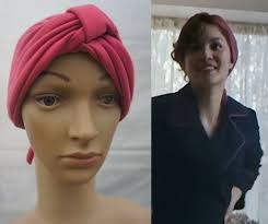 Strange Angel CBS TV Prop Veronica Osorio Womens pink Turban Head Scarf  Wrap