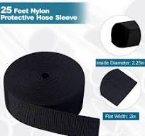 25 FT Nylon Hydraulic Hose Protector Sleeve Sheath Cable ...