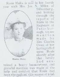 Rosina Clara “Rose” Hayles Dodgson (1892-1955)