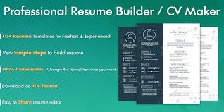 free resume builder  cv maker