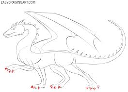 On top of the world. How To Draw A Dragon Easy Drawing Art