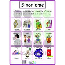Sinonieme Flash Learn Language Afrikaans Language Kids Education