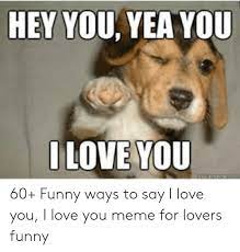 11 ways to say i love you without words susan patterson updated: Hey You Yea You I Love You 60 Funny Ways To Say I Love You I Love You Meme For Lovers Funny Funny Meme On Me Me