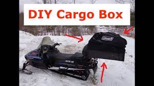 Ice Fishing Make A Cargo Box For A Snowmobile Youtube