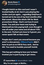 IFN on X: ‼️ Alexia Grace responds to Astrid Wetts video 👀  t.coosjnpFATX9  X