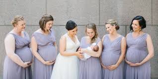 Bridesmaid Dresses Your Pregnant Friends Can Wear Wedding outfits ladies always impose strict requirements, because this is the most important dress in the life of every tight and uncomfortable outfit is unacceptable, even if the pregnancy is quite small and the tummy is not yet pronounced. bridesmaid dresses your pregnant