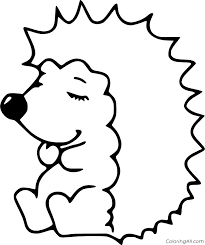 Hedgehogs coloring pages are excellent images of little animals whose back is entirely covered with needles. Cute Baby Hedgehog Coloring Page Coloringall