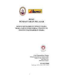 Mana lagi mau cari kolej 5 bintang begini? Buku Pendaftaran Pelajar Kolej Kemahiran Mara