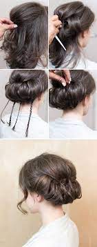 Wedding Hair Inspiration An Elegant Tucked Baby Braids Updo For The Classic Bride Perfect For Medium And Long Hair Styles Medium Hair Styles Hair Inspiration