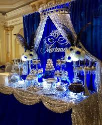 An You Say Wow To This Masquerade Candy Dessert Table Bizziebeecreatio Sweet 16 Party Decorations Masquerade Party Decorations Sweet 16 Masquerade Party