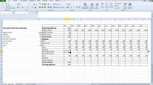 Streamline your budgeting with this sample cash flow statement template. Spreadsheet Personal Cash Flow For Students Youtube