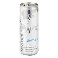The red bull white edition with the taste of exotic coconut and fruity blueberry. Red Bull Summer Edition Coconut Berry Passion Vines