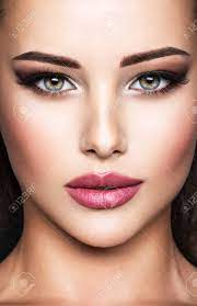 Beautiful Closeup Face Of A Woman With Pretty Eyes Stock Photo Picture And Royalty Free Image Image 129439673