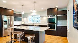 Gray kitchen cabinets & white countertops. Kitchen Countertop Ideas When You Have Dark Cabinets Kitchen Krafter