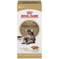 A complete range of food to satisfy the needs of every healthy kitten. Royal Canin Maine Coon Breed Thin Slices In Gravy Adult Wet Cat Food Multipack 3 Oz Count Of 4 Petco