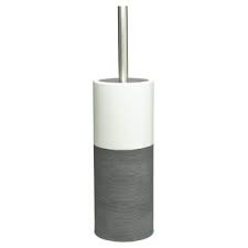 sealskin doppio toiletborstelgarnituur grijs toiletaccessoires toilet sanitair gamma toiletborstel houder grijs