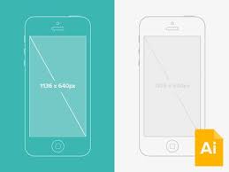 Illustrator Iphone 5 Wireframe Mockup Wireframe Mockup Web App Design Wireframe