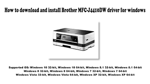 Supports windows 10, 8, 7, vista. How To Download And Install Brother Mfc J4410dw Driver Windows 10 8 1 8 7 Vista Xp Youtube
