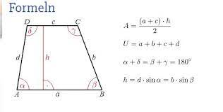 Der flächeninhalt des rechtwinkligen trapezes. Wie Berechne Ich Beim Trapez Den Flacheninhalt Wenn Ich Die Hohe Nicht Angegeben Habe Mathe Mathematik Satz Des Pythagoras