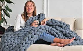 Kids sleeping blankets for all occasions. Chunky Blanket Chunky Knit Throw Chunky Knit Blanket Giant Etsy