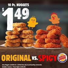 To welcome back this spicy option, burger king is offering a killer deal on the nuggets. Burger King You Heard Right Spicy Chicken Nuggets Have