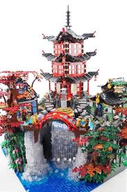A Quick Approach On A Modular Landscape Base For The Awsome Official Lego Ninjago Set Temple Of Airjitzu 7 Lego Creative Lego Ninjago City Lego Architecture