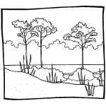 Free coloring pages to download and print. Landscapes Coloring Pages